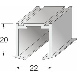 Направляющая для двери «книжка» 2000мм.