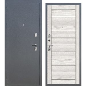 Входная дверь АРКАН 206 (Букле графит/ Ривьера айс)