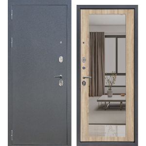 Входная дверь АРКАН (Букле графит/ Дуб сонома светлый)