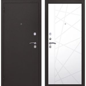 Входная дверь ПРАКТИК 2 (Букле серый/ Хьюстон софт милк)