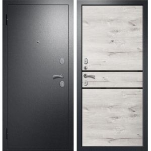 Входная дверь ДУЭТ 2 (Антик серебро/ Дуб Актик)