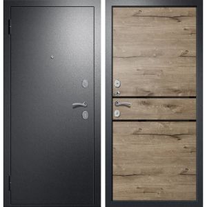 Входная дверь ДУЭТ 2 (Антик серебро/ Дуб Пацифик)