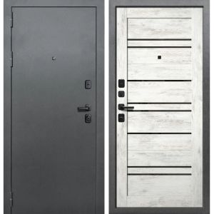 Входная дверь ДУЭТ Barn (Букле темный/ Ель альпийская)