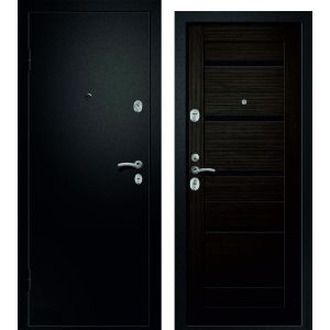 Входная дверь МЕДЕЯ 321 (Сатин черный/ Дуб мокко)