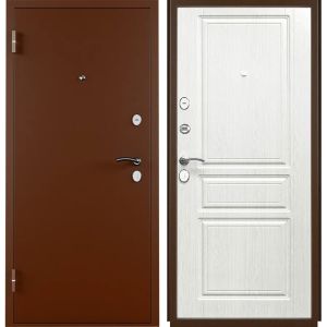 Входная дверь ТИТАН (Антик медь/ Ясень белоснежный)