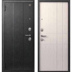 Входная дверь А-02 (Сатин черный/ Капучино 3Д)