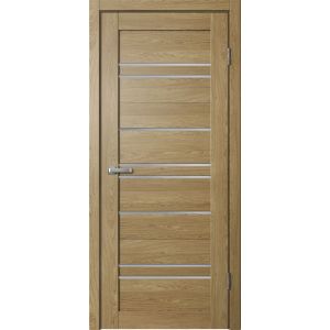 Межкомнатная дверь BARN B02 ПВХ Дуб европейский, матовое стекло Мателюкс