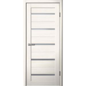 Межкомнатная дверь LA STELLA 206 Ясень снежный, матовое стекло Мателюкс