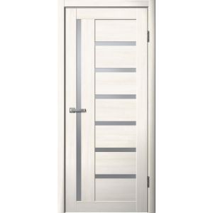 Межкомнатная дверь LA STELLA 217 Ясень снежный, матовое стекло Мателюкс
