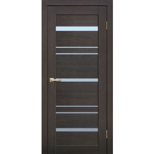 Межкомнатная дверь LITE DOORS L13 Венге 3D, матовое стекло Мателюкс