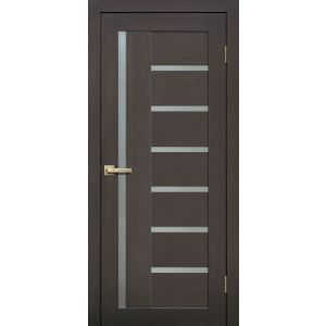 Межкомнатная дверь LITE DOORS L17 Венге 3D, матовое стекло Мателюкс