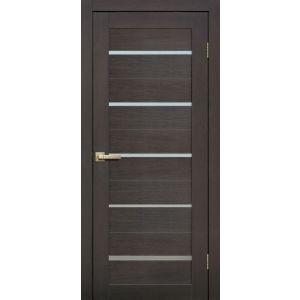 Межкомнатная дверь LITE DOORS L26 Венге 3D, матовое стекло Мателюкс