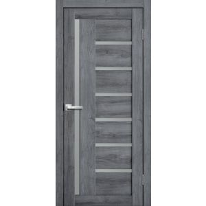 Межкомнатная дверь LITE DOORS L17 Дуб стоунвуд, матовое стекло Мателюкс
