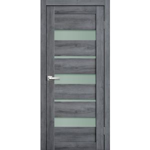 Межкомнатная дверь LITE DOORS L20 Дуб стоунвуд, матовое стекло Мателюкс