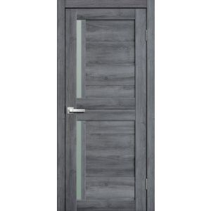 Межкомнатная дверь LITE DOORS L22 Дуб стоунвуд, матовое стекло Мателюкс