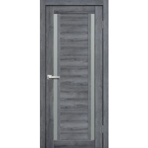 Межкомнатная дверь LITE DOORS L23 Дуб стоунвуд, матовое стекло Мателюкс