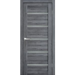 Межкомнатная дверь LITE DOORS L26 Дуб стоунвуд, матовое стекло Мателюкс
