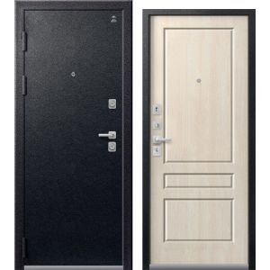 Входная дверь С-101 (Черный муар/ Седой)