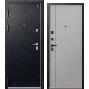 Входная дверь С-106 (Черный муар/ Кашемир сильвер)