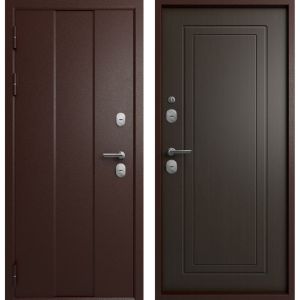 Входная дверь Термо-6 Эталон (Антик медь/ Венге рифленый)