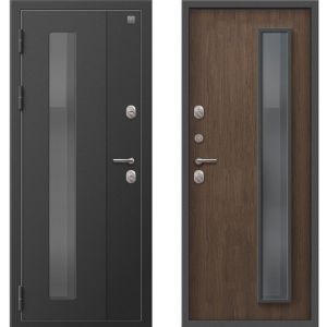 Входная дверь Термо-800 (Пепельный муар/ Миндаль)