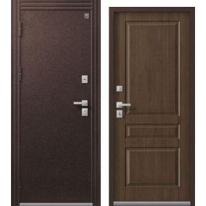 Входная дверь Термо-2 (Шоколадный муар/ Дуб янтарный)