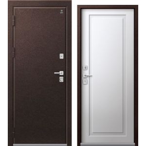 Входная дверь Термо-4 (Шоколадный муар/ Кашемир белый)