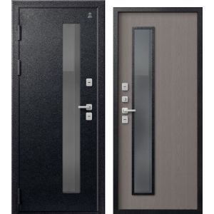 Входная дверь Термо-20 (Черный муар/ Софт ясень грей)