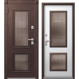 Входная дверь Термо Premium 1 (Шоколадный муар/ Кашемир белый)