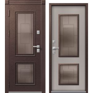 Входная дверь Термо Premium 1 (Шоколадный муар/ Кашемир грей)