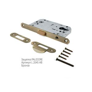 Защелка под цилиндр PALIDORE L2045 AB Бронза, пластик