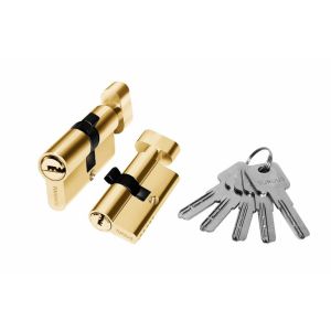 Цилиндр PALIDORE 60PB ключ/завертка Золото