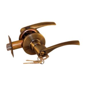 Ручка с защелкой-кноб ARSENAL 860 AB BK Бронза, завертка