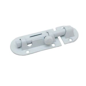 Дверной шпингалет ARSENAL SH 80 WHITE Белый