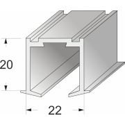 Направляющая для двери «книжка» 2000мм.
