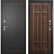 Входная дверь АРИЯ Термо (Букле черный/ Радриго статус коньяк)