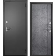 Входная дверь ХЬЮСТОН Термо (Букле темно серый/ Бетон урбан индиго)