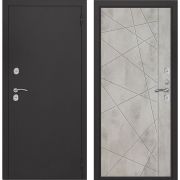 Входная дверь ХЬЮСТОН Термо (Букле темно серый/ Бетон светлый)