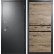 Входная дверь ДУЭТ 2 (Антик серебро/ Дуб Пацифик)