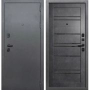 Входная дверь ДУЭТ Barn (Букле темный/ Бетон графит)