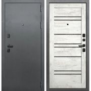 Входная дверь ДУЭТ Barn (Букле темный/ Ель альпийская)