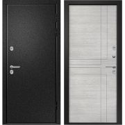 Входная дверь ВЕСТА Термо (Букле черный/ Вяз каньон вековой айс)