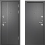 Входная дверь Н-3 (Букле темно серый/ Букле темно серый)