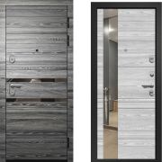 Входная дверь ОРФЕЙ-611 (Серая шагрень+ Вяз каньон вековой графит/ Вяз каньон вековой айс)