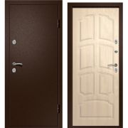 Входная дверь ТРИЕРА-21 Термо (Антик медь/ Дуб беленый)