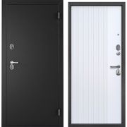 Входная дверь НОРД Термо (Антик серебро/ Белое дерево)