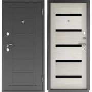 Входная дверь ТИТАН 5C (Графит/ Беленый дуб)