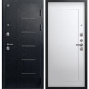 Входная дверь V-03 (Черный муар/ Кашемир белый)