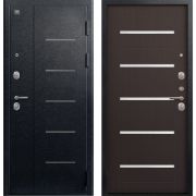 Входная дверь V-05 (Черный муар/ Лиственница темная)