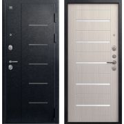 Входная дверь V-05 (Черный муар/ Лиственница светлая)